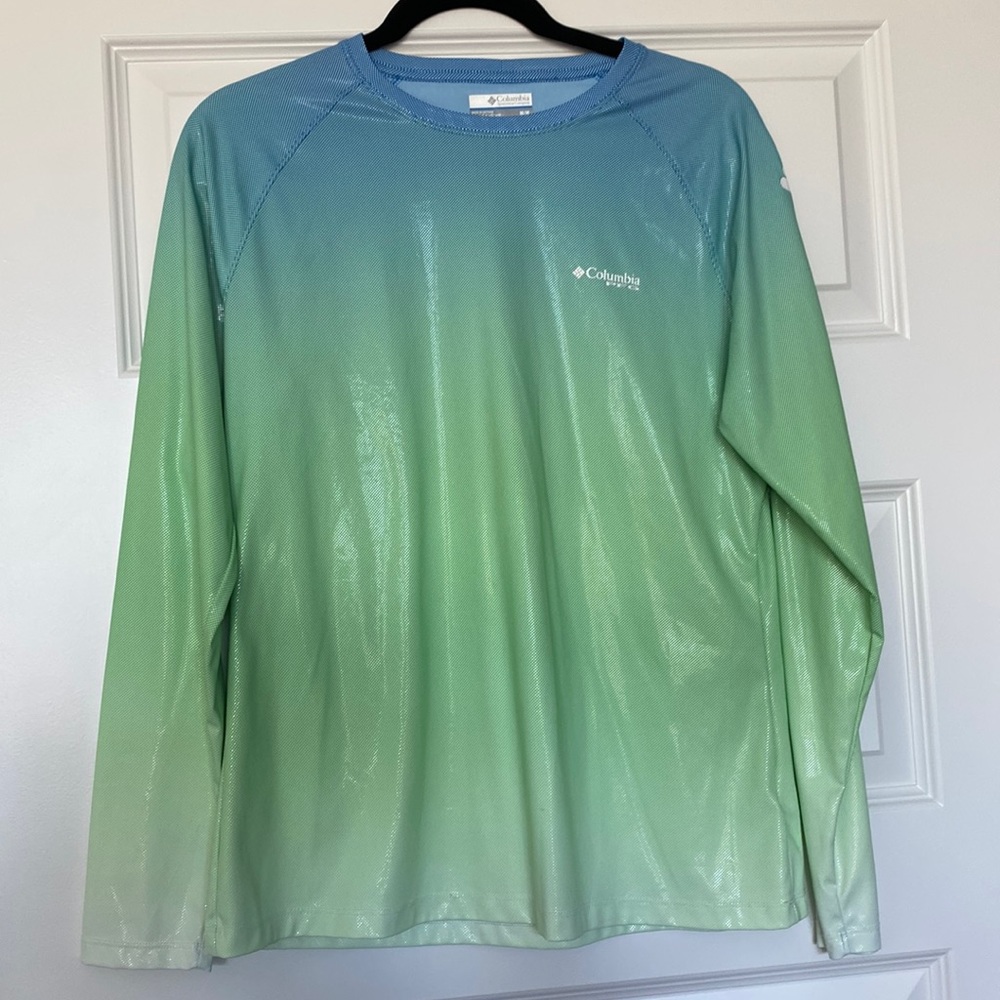Sun shirt - Columbia PFG - Blue/Green size M